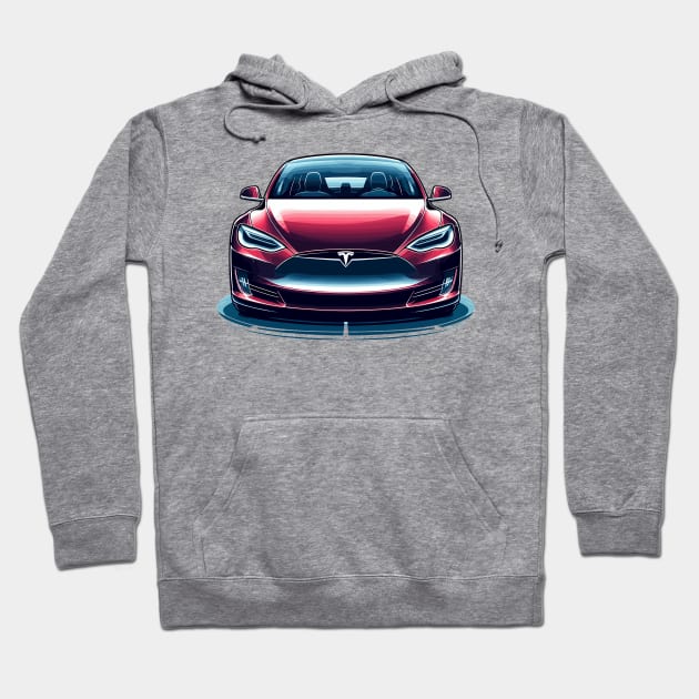 Tesla Model S Hoodie by Vehicles-Art
